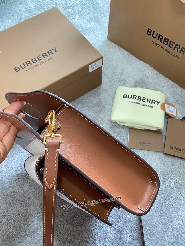 Burberry專門店新款小號撲克包 巴寶莉帆布托特包手提肩背女包 yxb1091
